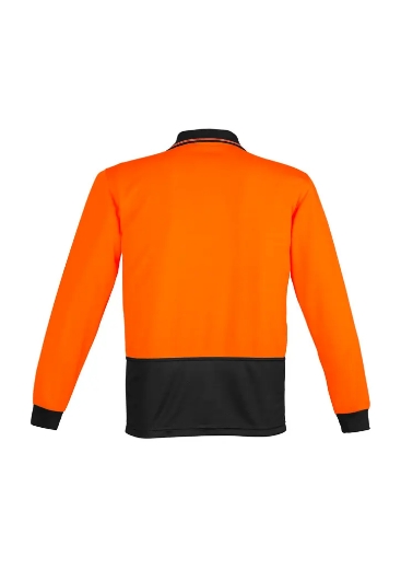 Picture of Syzmik, Unisex Hi Vis Basic Spliced L/S Polo